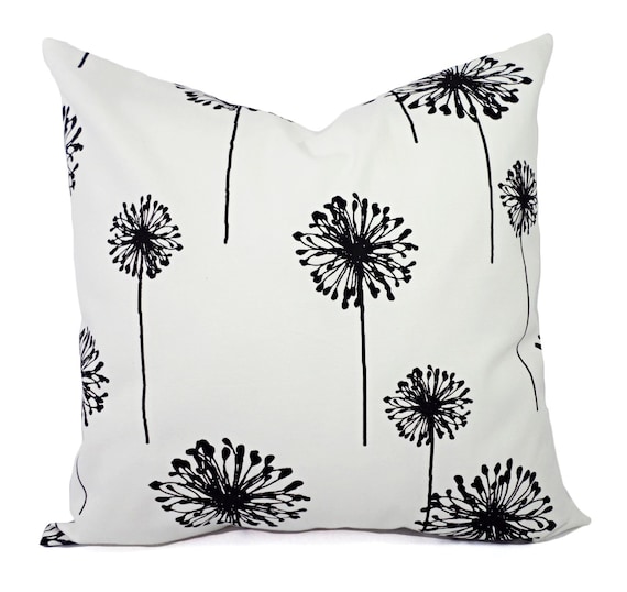 Two Decorative Throw Pillow Covers Throw Pillow Cover One Grey and White