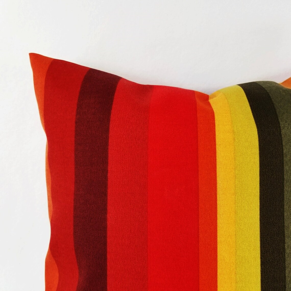 Two OUTDOOR Pillow Covers Orange Red Pillow Cover Orange Etsy