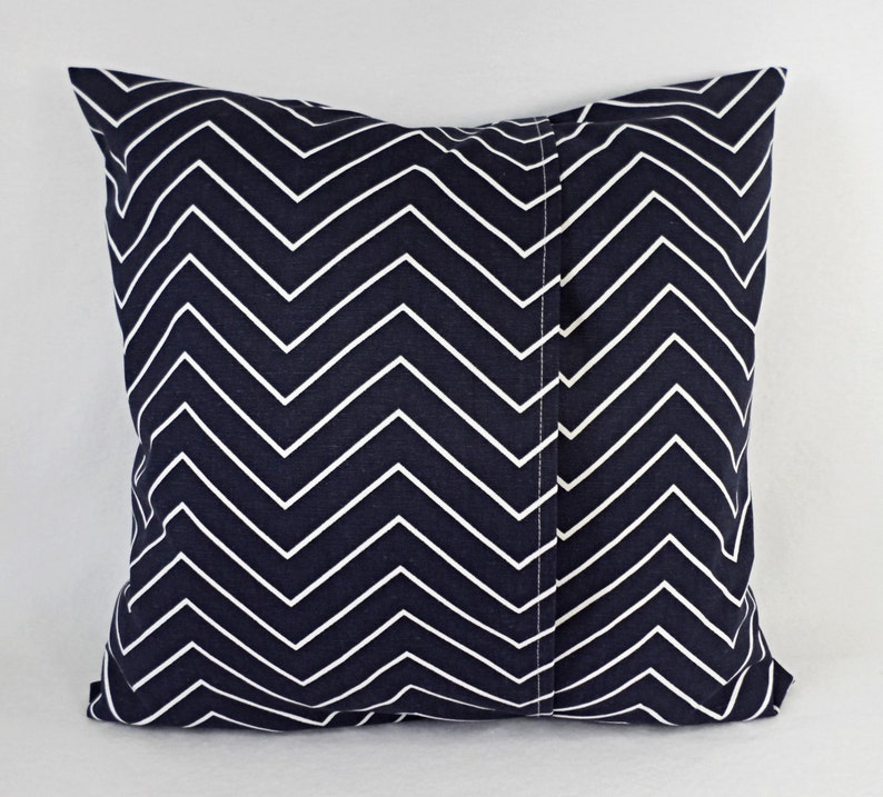 Two Pillow Covers Blue Throw Pillows Chevron Pillow Cover Etsy