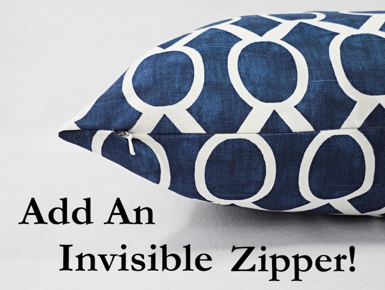 Invisible Zipper Add On Pillow Covers With Invisible Zipper Etsy