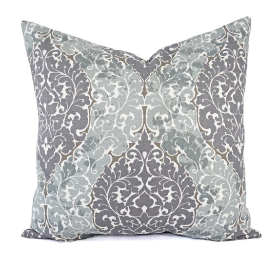 Two Decorative Pillow Covers Purple Pillow Cover Grey Etsy