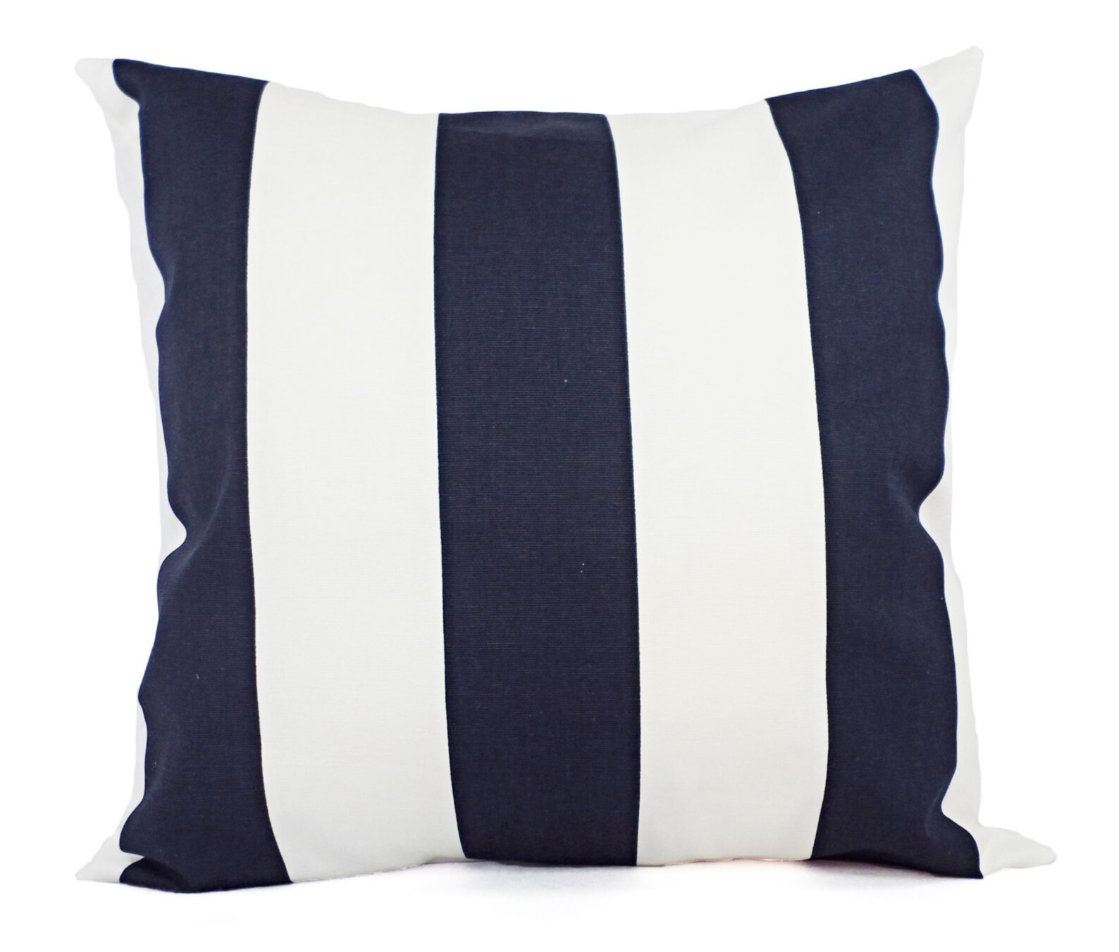 Navy Striped Pillow Covers Two Navy Striped Pillow Covers Etsy
