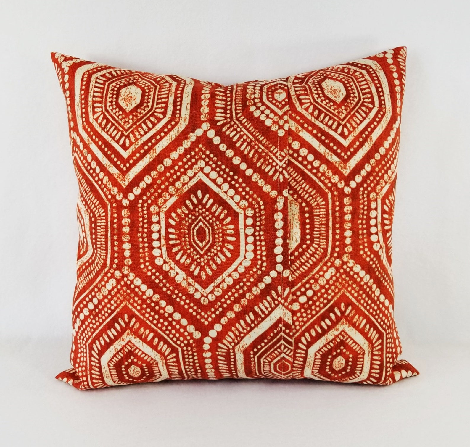 Two OUTDOOR Pillow Covers Orange Red Pillow Cover Orange Etsy