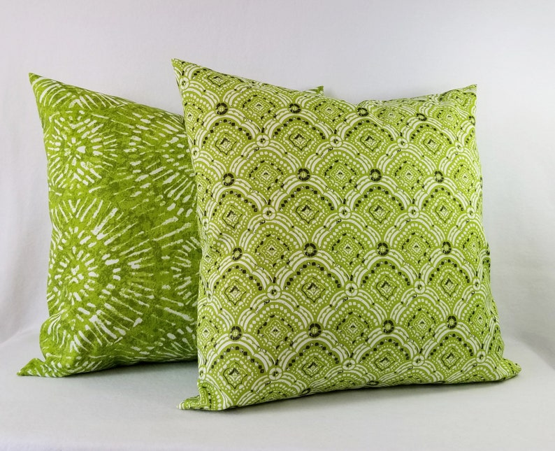 OUTDOOR Pillow Covers Green Pillow Green Pillow Cover Patio Pillow Green Pillows Floral Pillow Damask Pillow Greenery Pillow image 10