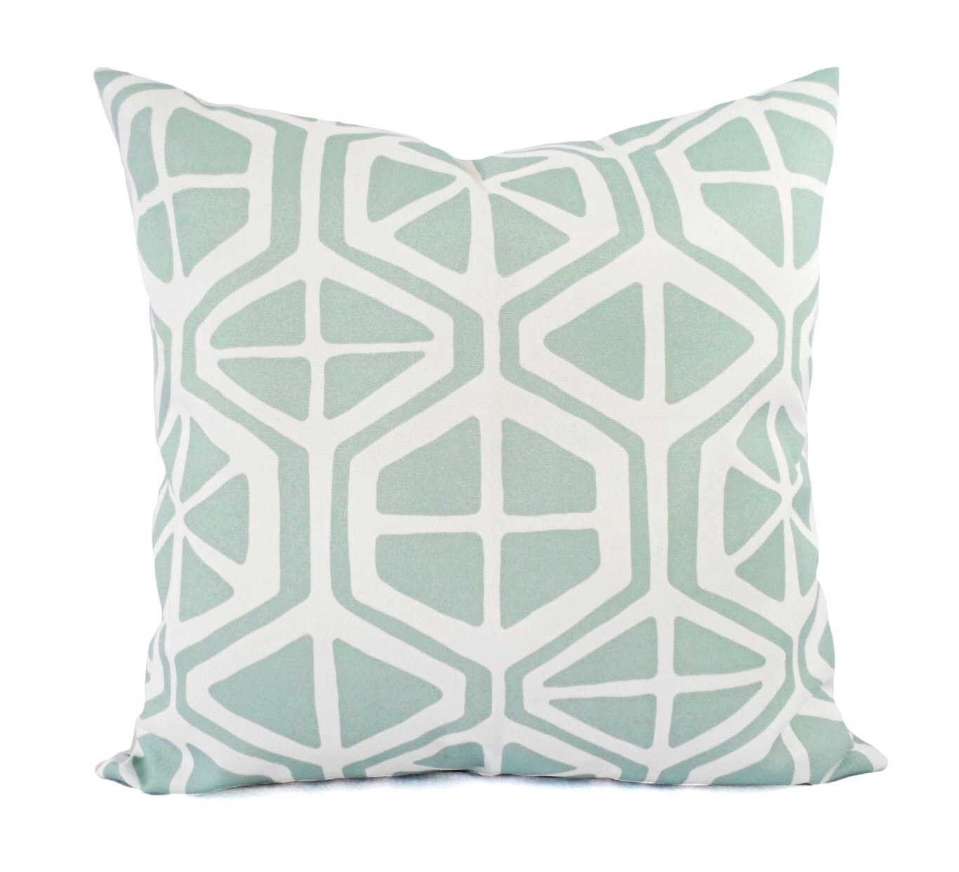 Two OUTDOOR Light Blue Pillows Blue Geometric Pillows Etsy