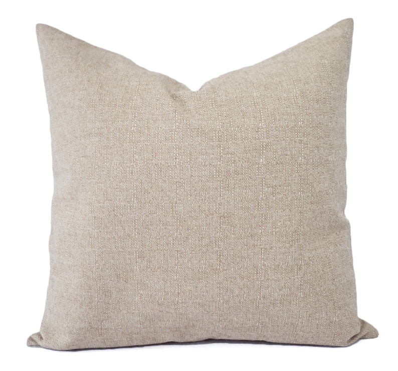 burlap couch pillows