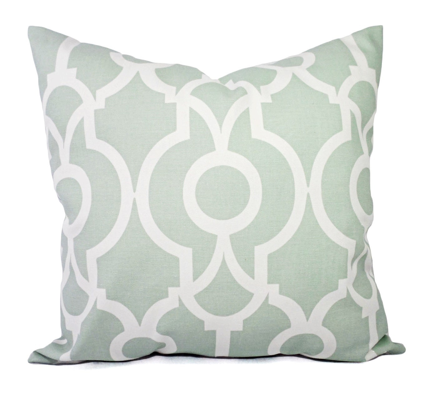 Two Soft Green Decorative Pillow Covers Two Green Throw Etsy