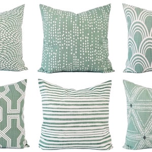 sage throw pillow