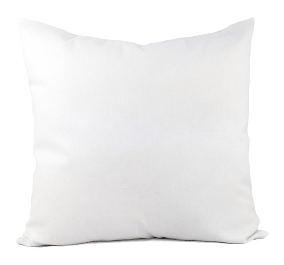 Two Solid White Pillow Covers White Throw Pillows White Couch Pillow Cushion  Cover White Accent Pillow Throw Pillow 