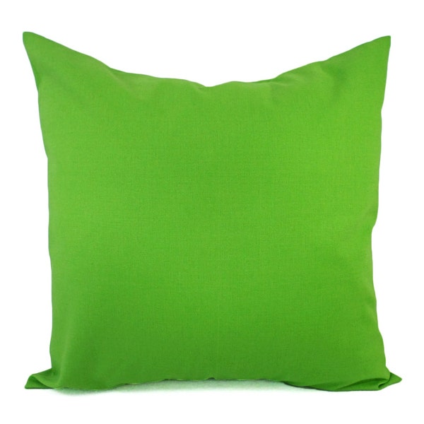 Solid Green Decorative Pillow Cover - Green Pillow Cover - Linen Pillow Cover - Solid Green Pillow - Custom Pillow - Green Throw Pillow