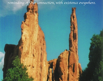 Garden of the Gods Fingers Original High Resolution Color Photo Overlaid Inspired Words High Quality Print Ready Download Colorado Springs