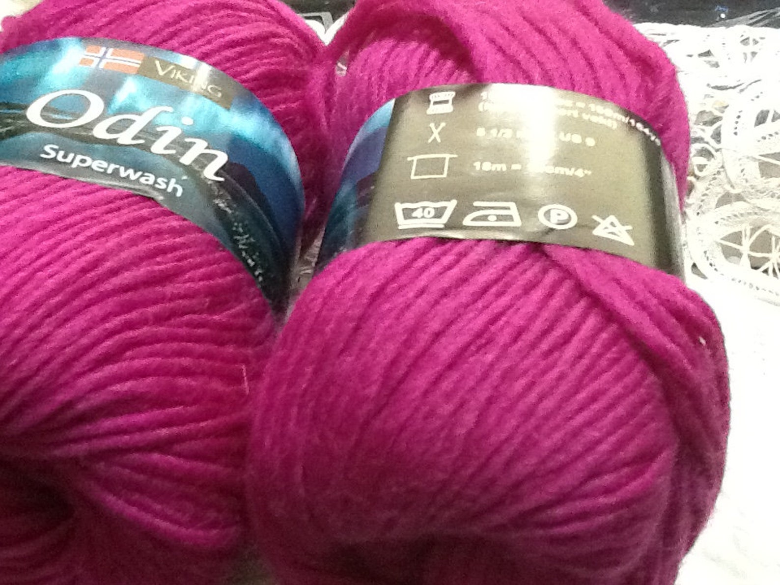 Yarn Viking Odin Superwash 100 Wool Shades of Solid Fuschia Etsy