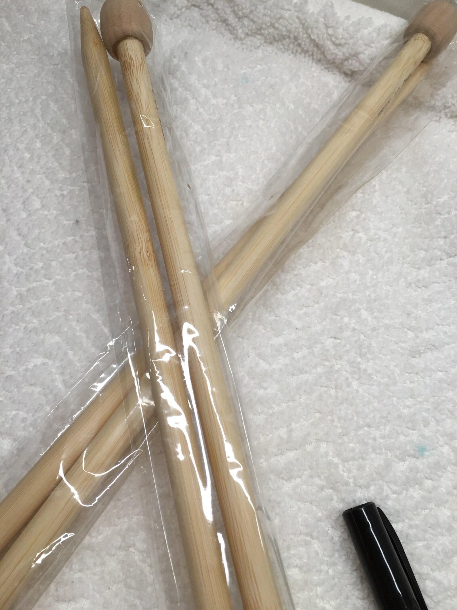 Knitting Needle Straight 13 long Bamboo size 15 New Etsy