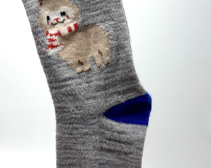 Kid size Alpaca Socks: Cute Alpaca for warmth and comfort