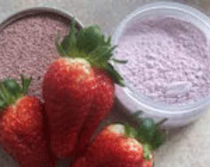 Strawberries & Cream Facial - healthy skin- rejuvenate- Moisturize - goat milk  1, 2 or 4 oz jar