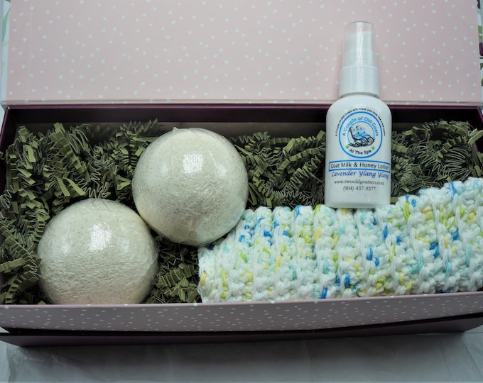 Our Night time Restful Sleep Gift Box- filled with Goat Milk Products that will aid a restful night time sleep,