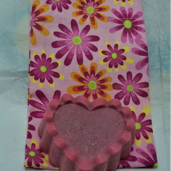 Goat Milk & Shea Butter Soap Bar: Handmade Fabric Gift Bag