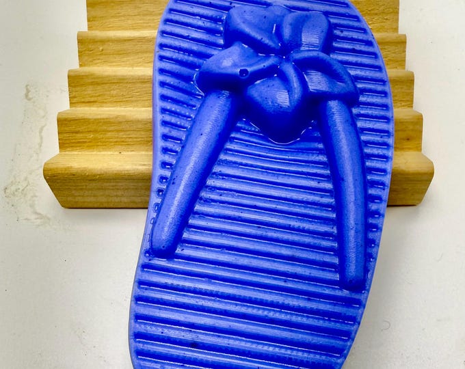 Flip Flop goat milk and shea butter soap- beach lover- gift- guest soap