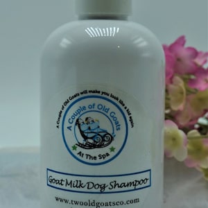 Shampoo de leite de cabra para cães: pele sensível, repelente de insetos