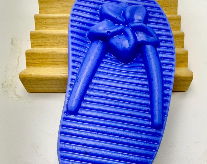 Flip Flop goat milk and shea butter soap- beach lover- gift- guest soap