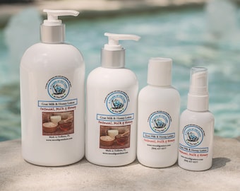 SALE***Goat Milk & Honey lotion-MORE THAN 50% off goes on silky smooth-moisturize dry itchy skin