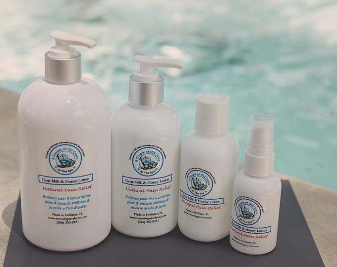 Goat Milk & Honey Lotion - Feel better Soon- MSM and essential oils for muscle relief