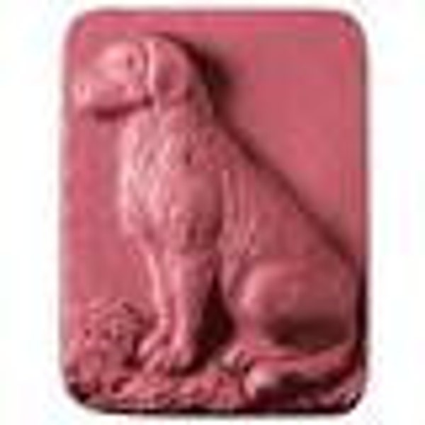 Goat Milk Soap for the Dog Lover - Soap with Sitting Dog - great gift for anyone who loves dogs