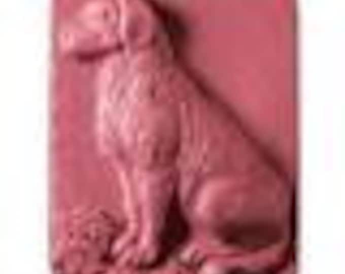 Goat Milk Soap for the Dog Lover - Soap with Sitting Dog - great gift for anyone who loves dogs