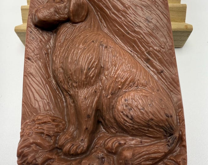 Goat Milk Soap with Sitting Dog – Dog Lover Gift