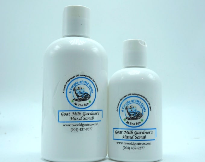 Goat Milk Gardner's Hand Scrub: Apricot Seed Exfoliant (4 or 8 oz)
