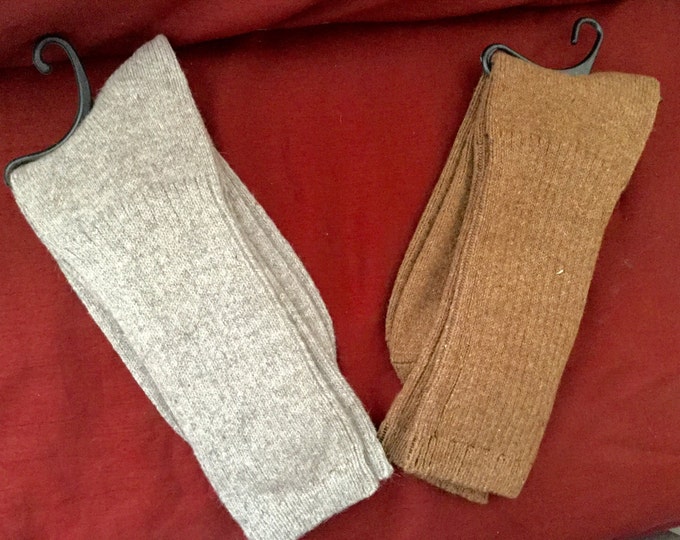 Therapeutic Alpaca socks infused with Aloe & Jojoba Oil-One pair of Tobacco- S, M or L-anti inflammatory natural therapeutic copper