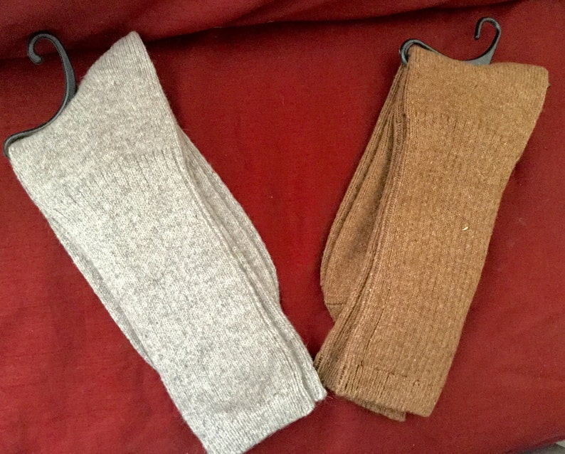 Therapeutic Alpaca socks infused with Aloe /& Jojoba Oil-One pair of Tobacco Size Small-anti inflammatory natural therapeutic copper