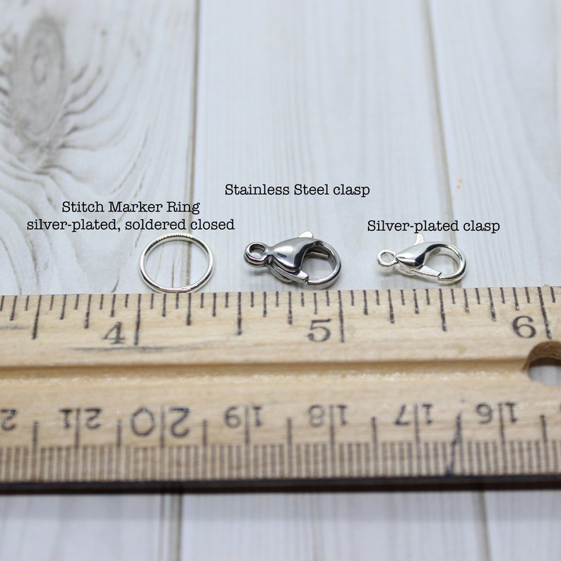Ready to ship Stitch Marker Bracelet Charm Progress Keeper Fudge Round Snack Cake Charm