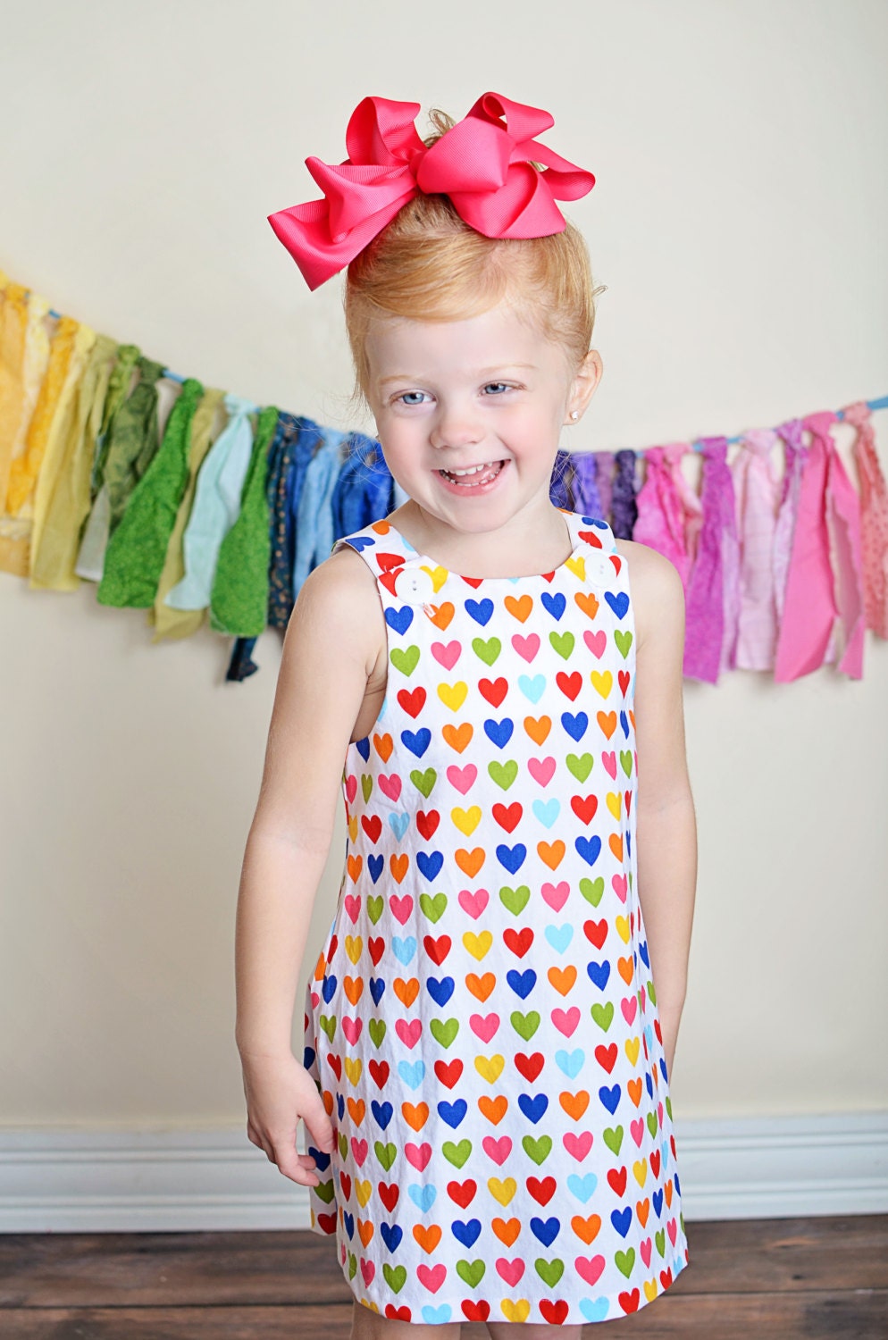 rainbow jumper dress