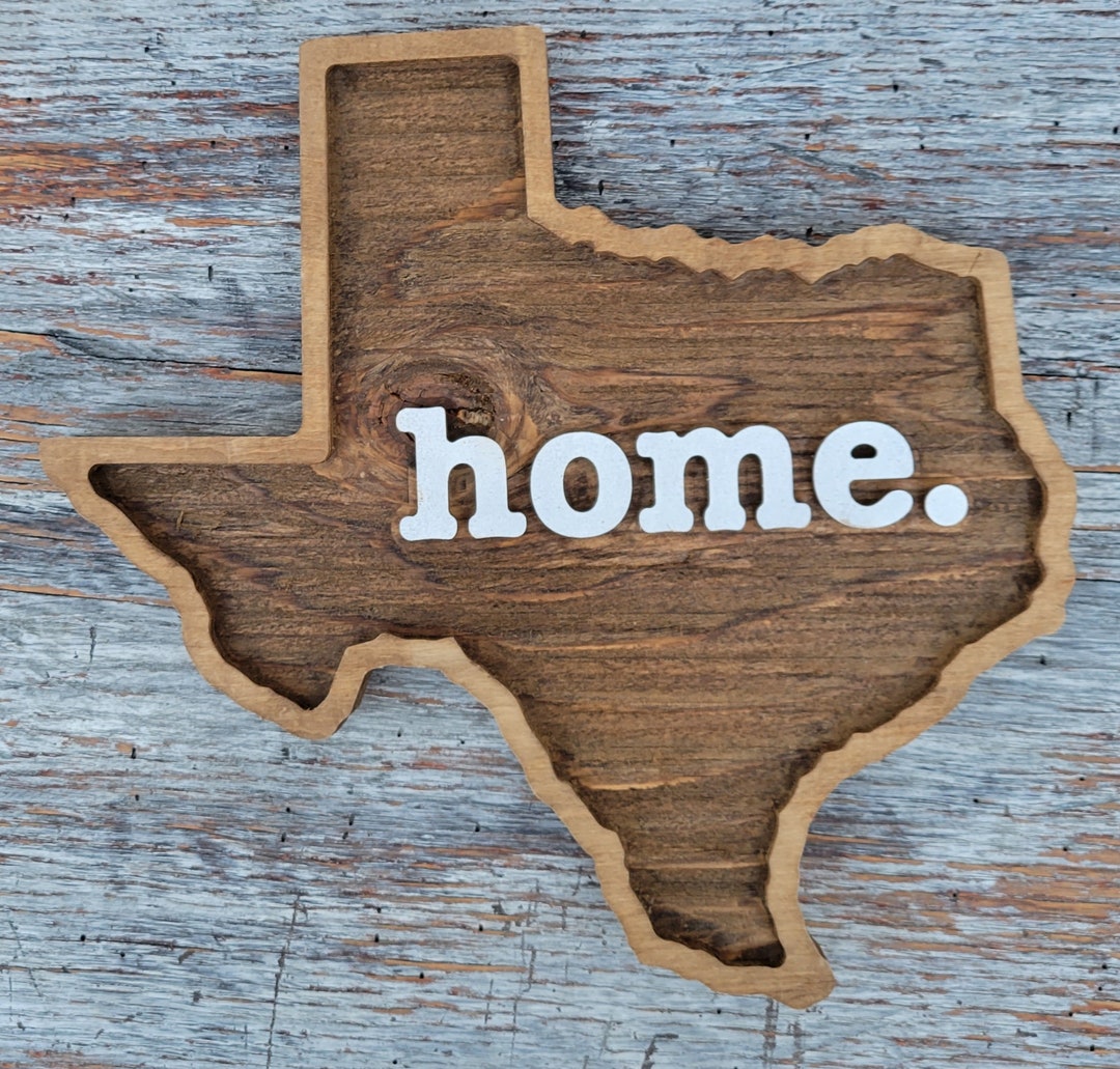 Texas Rustic Sign Texas State Rustic Look Laminated Wood / Wooden Sign, Texas Art, Texas ...