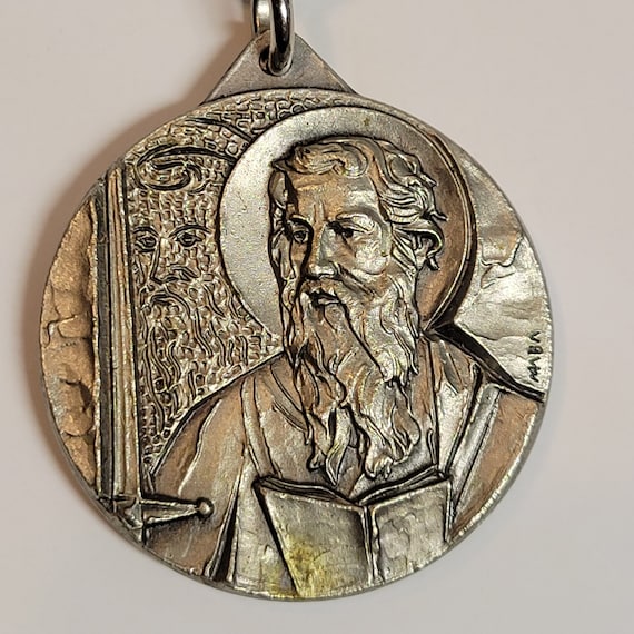 Catholic Saint Paul The Apostle Pewter Keychain. - image 1