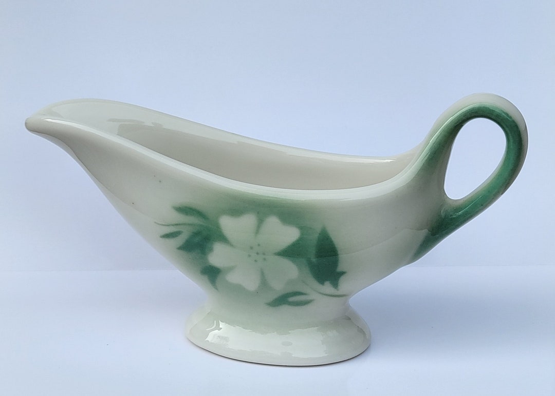 Vintage Mint Green Gravy Boat Millbrook by SYRACUSE Etsy
