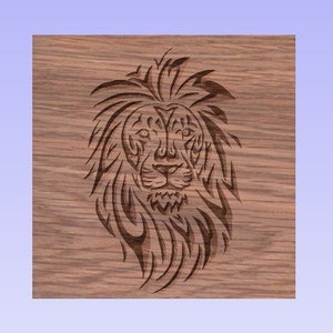 以下が含まれることがあります： たてがみと顔の表情に複雑なディテールが施された、木製のライオンの頭の彫刻です。