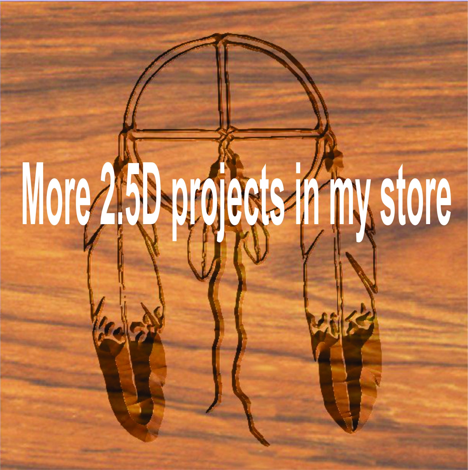 2.5 D Image CNC Router G Code Beginner Files for Immediate Delivery ...