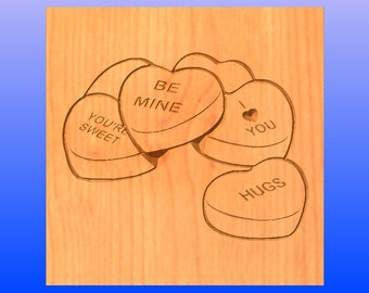 Valentines 5w" x 5h" g code cut file immediate instant download grbl and x carve beginner g code files great size for 3018 cnc machine