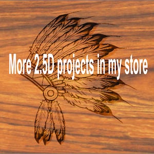 Bald Eagle 2.5D 6 x 10 g code cut file immediate instant download grbl and x carve beginner g code files great size for 3018 cnc machine image 6