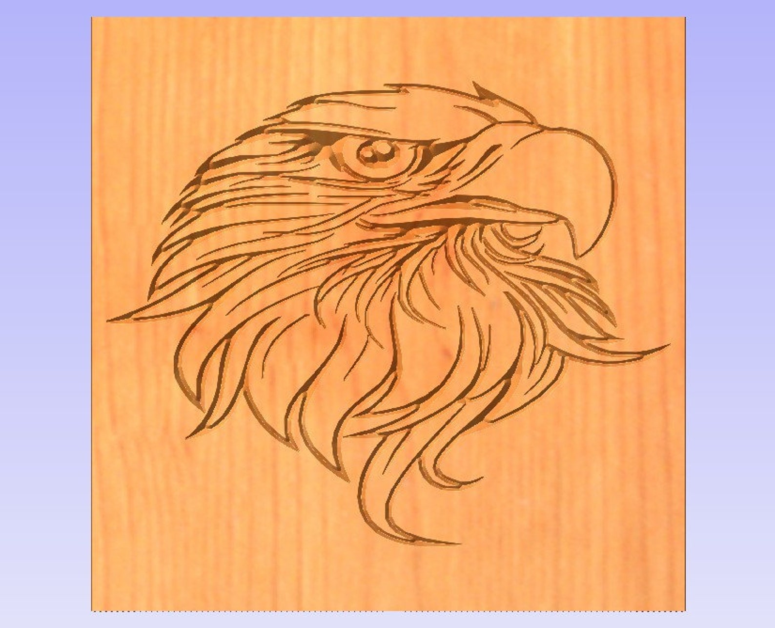Etsy G Code Files Router Bald Eagle 2.5 D CNC Router G Code Cut File Immediate Instant Download ...