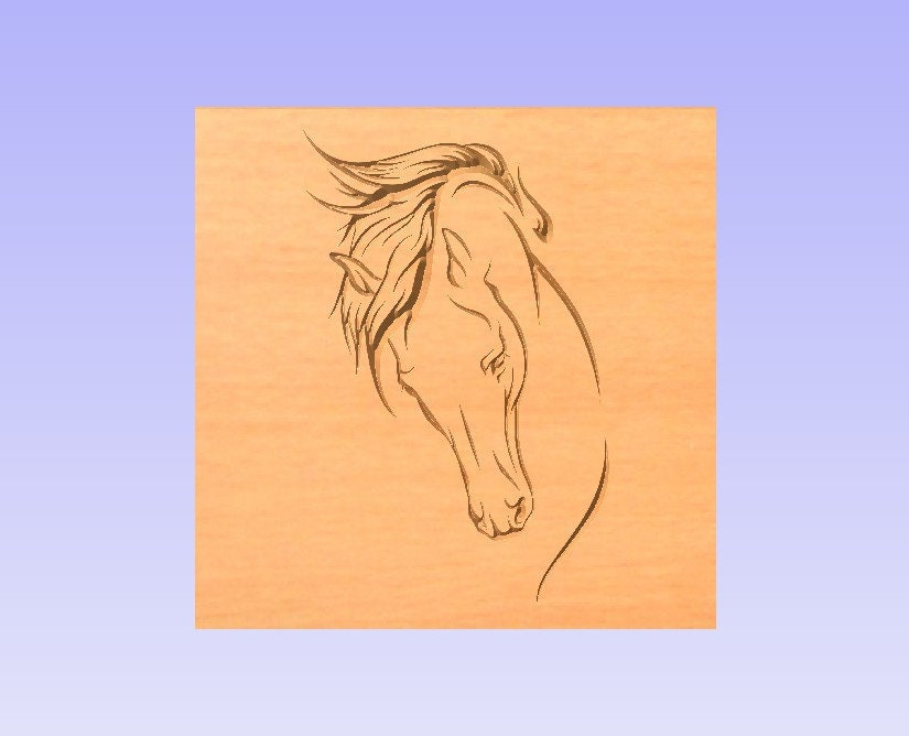 Etsy G Code Files Router Horse 2.5 D CNC Router G Code Cut File Immediate Instant Download Good ...