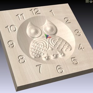 Hobby wood working, wooden wall clock carving, cut file pattern for CNC routers, mills with step by step instructions, immediate download image 2