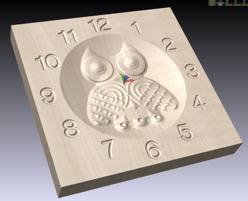 Hobby wood working, wooden wall clock carving, cut file pattern for CNC routers, mills with step by step instructions, immediate download image 2