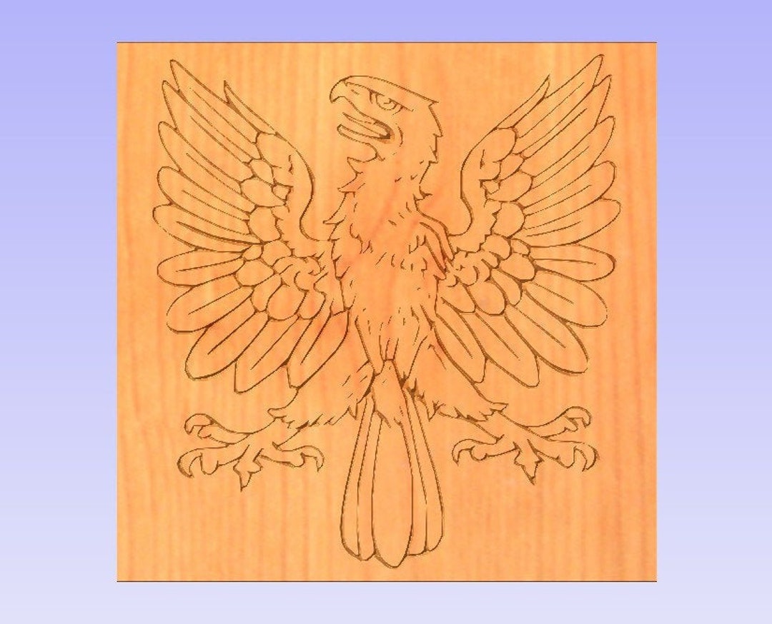 Bald Eagle 2.5 D CNC Router G Code Cut File Immediate Instant Download ...