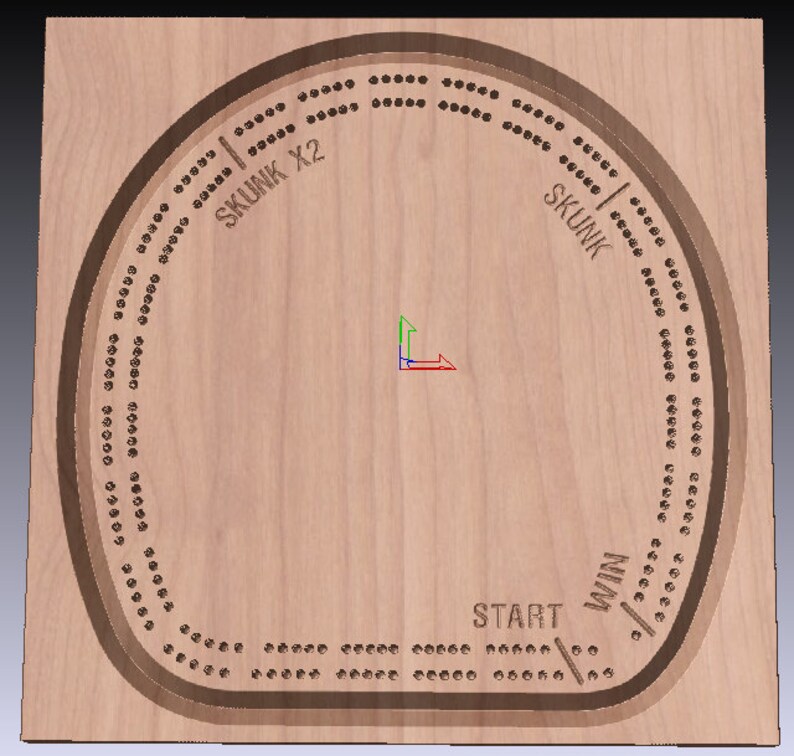 Sun Shape Cribbage Game Board CNC G Code Machine Art Immediate Etsy