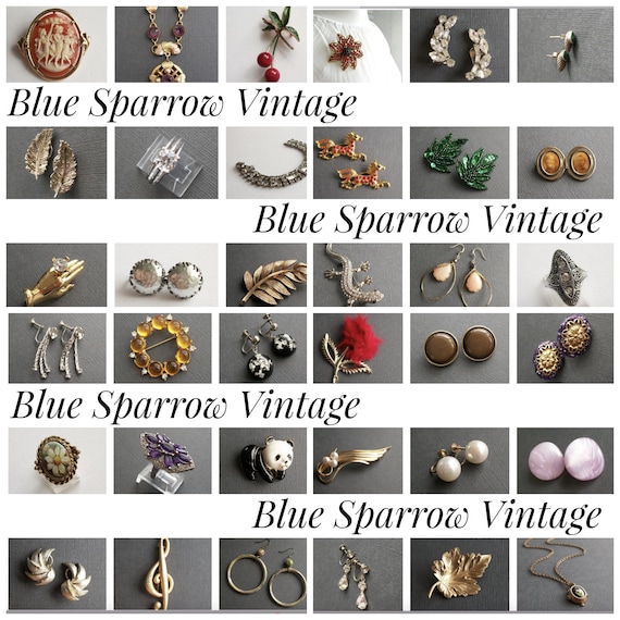 Vintage Large Cluster Earrings Vintage Clip On Ea… - image 4