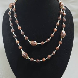 Fantastic Rare KENNETH Jay LANE Wood Bead Necklace Vintage KJL Necklace Vintage Designer Necklace Kenneth Jay Lane Jewelry