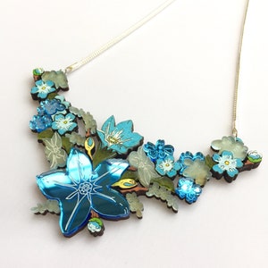 Forget-Me-Knot Statement Necklace